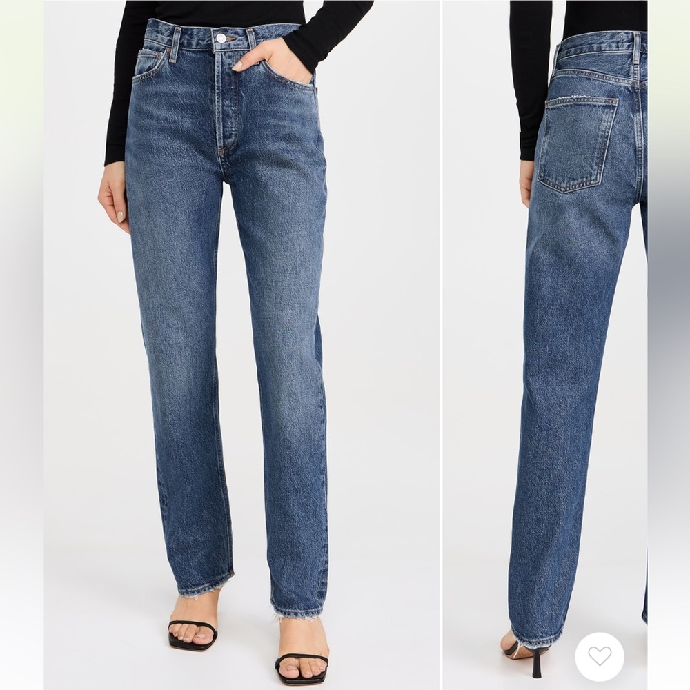 AGolde 90’s Pinch Waist: High Rise Straight Jeans Size 25
